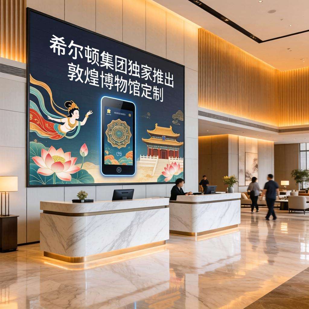 希尔顿集团独家推出敦煌博物馆定制版电子房卡