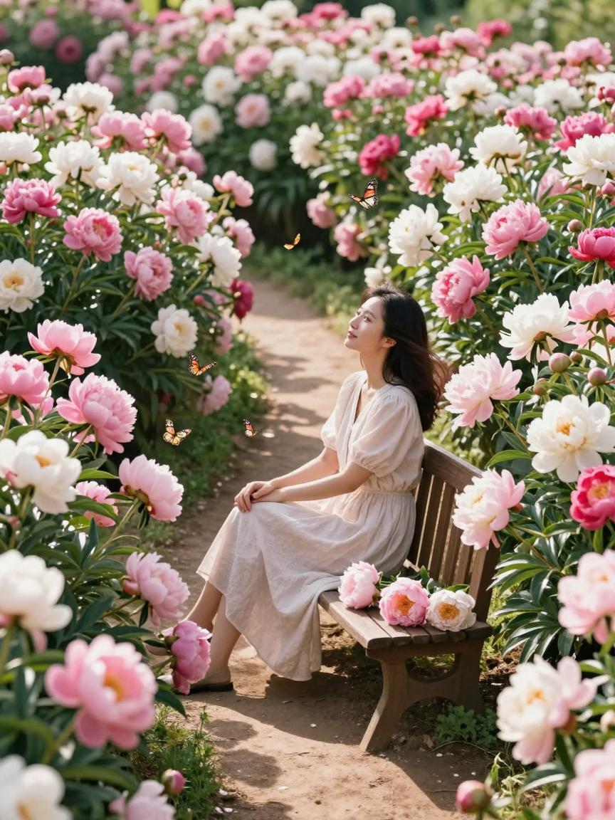 相约安徽·向春而行 | 在万亩芍药花海里“躺平”，不负春光不负卿第一张图