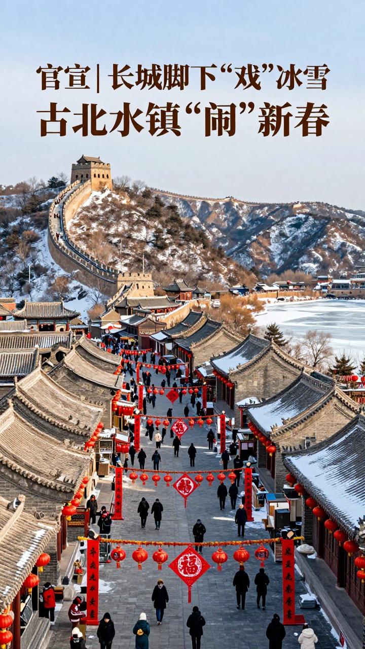 官宣|长城脚下“戏”冰雪，古北水镇“闹”新春