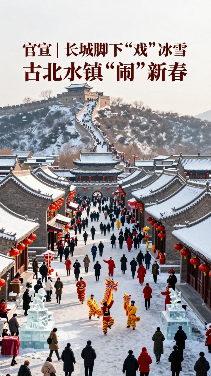官宣|长城脚下“戏”冰雪，古北水镇“闹”新春第二张图