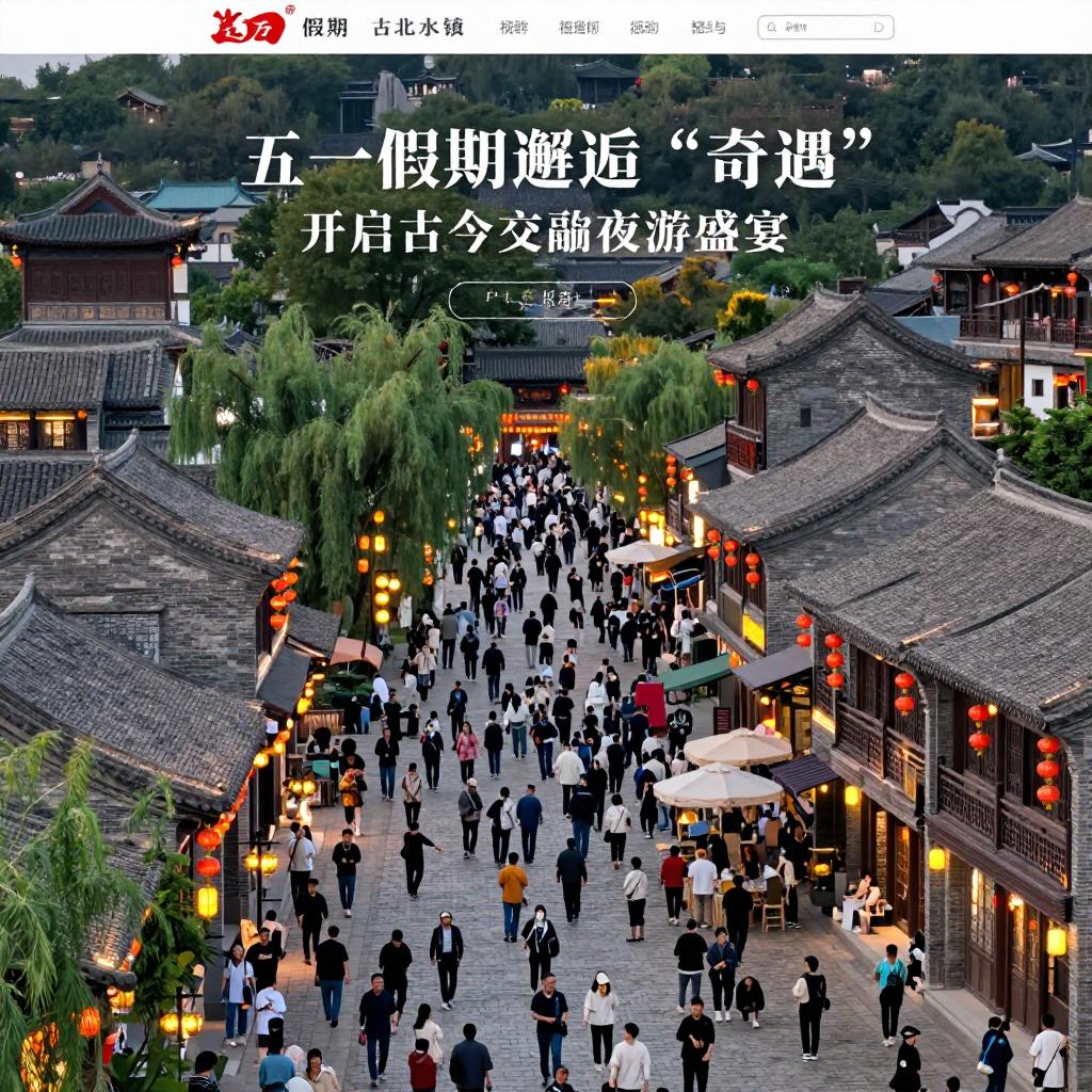 古北水镇人潮鼎沸夜如昼，五一假期邂逅“奇遇”，开启古今交融夜游盛宴