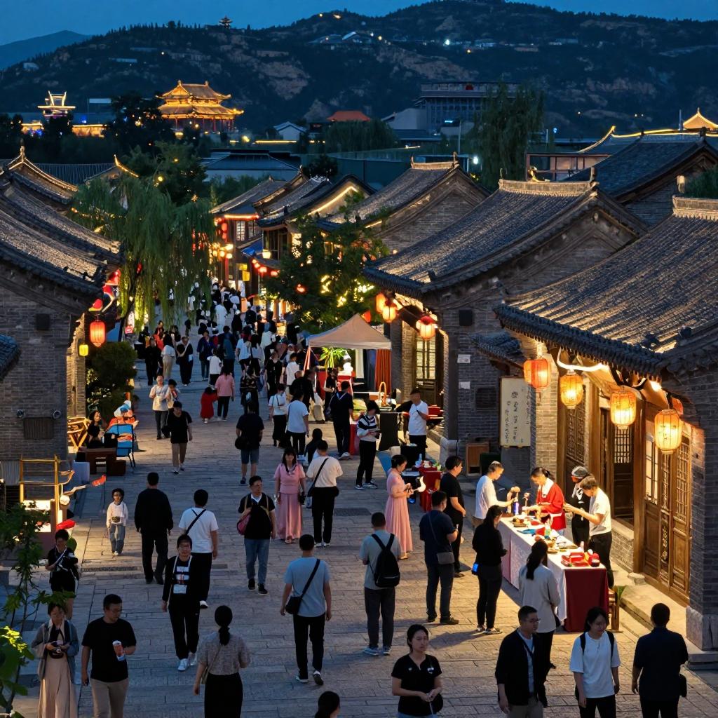 古北水镇人潮鼎沸夜如昼，五一假期邂逅“奇遇”，开启古今交融夜游盛宴第一张图