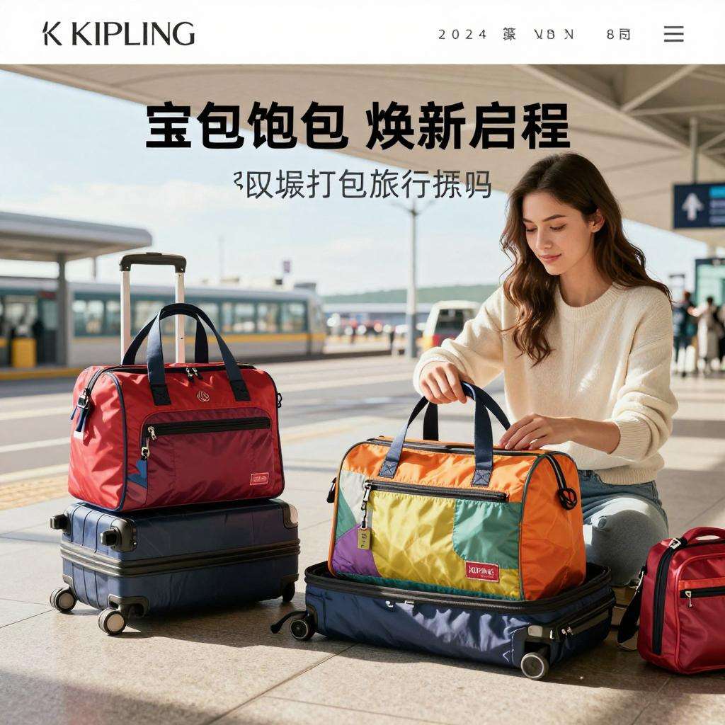 「宝包，薄饱包」焕新启程 KIPLING 2024假日新品助你打包旅行乐趣