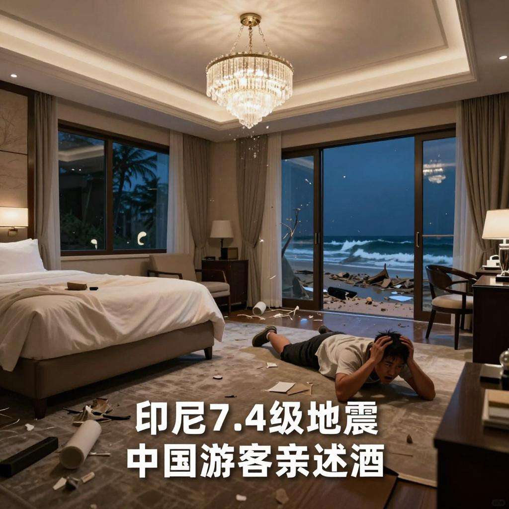 印尼7.4级地震 中国游客亲述酒店惊魂：海豪的那个夜晚，我以为要永别了