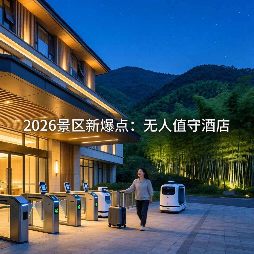 2026景区新爆点：无人值守酒店发布，一体化作业让游客直呼真香