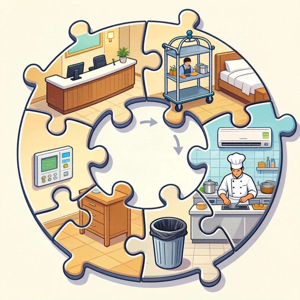 酒店低碳转型卡在“纸上谈兵”?2026年绿色运营一体化落地实操手册 酒店低碳转型卡在“纸上谈兵”?2026年绿色运营一体化落地实操手册第二张图