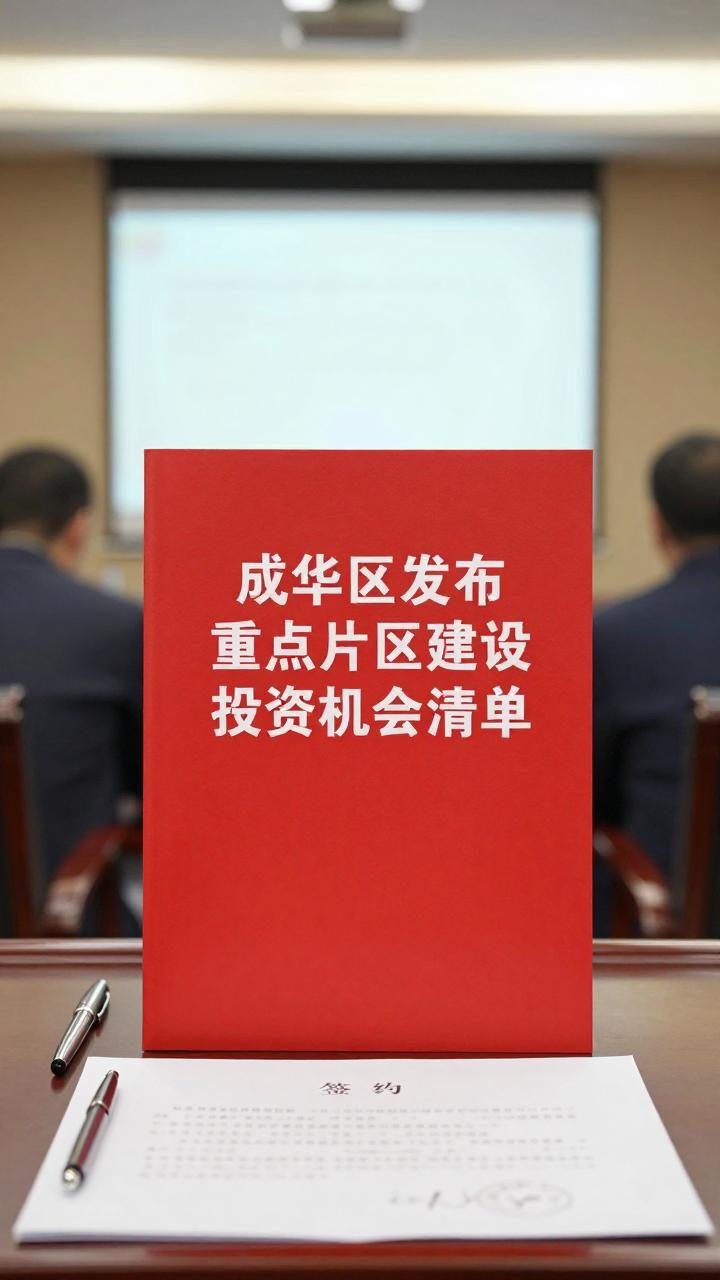 成华区发布重点片区建设投资机会清单 集中签约10个重大项目