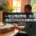 一张没用的票根,怎么就成了2026年的新生意?(图1) 一张没用的票根,怎么就成了2026年的新生意?(图1)