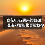 我花80万买来的教训:酒店AI智能化真能救你的入住率?(图1) 我花80万买来的教训:酒店AI智能化真能救你的入住率?(图1)