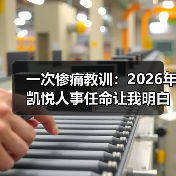 一次惨痛教训：2026年凯悦人事任命让我明白的事