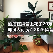 酒店在抖音上花了20万却没人订房？2026抖音生活服务酒店营销避坑指南（图4）