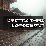 蚊子咬了包别不当回事：虫媒传染病防控我踩过的坑