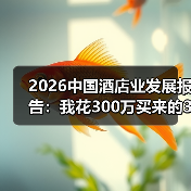 2026中国酒店业发展报告：我花300万买来的3个教训（图2）