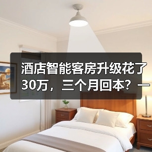酒店智能客房升级花了30万，三个月回本？一家酒店的真心话（图1）