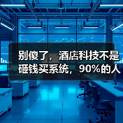 别傻了,酒店科技不是砸钱买系统,90%的人第一步就走错了(图1) 别傻了,酒店科技不是砸钱买系统,90%的人第一步就走错了(图1)