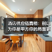 酒店供应链真相：别以为你是甲方你的局面更难（图4）