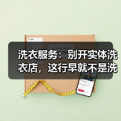 洗衣服务:别开实体洗衣店,这行早就不是洗衣服了(图3) 洗衣服务:别开实体洗衣店,这行早就不是洗衣服了(图3)