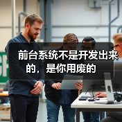 前台系统不是开发出来的,是你用废的(图1) 前台系统不是开发出来的,是你用废的(图1)