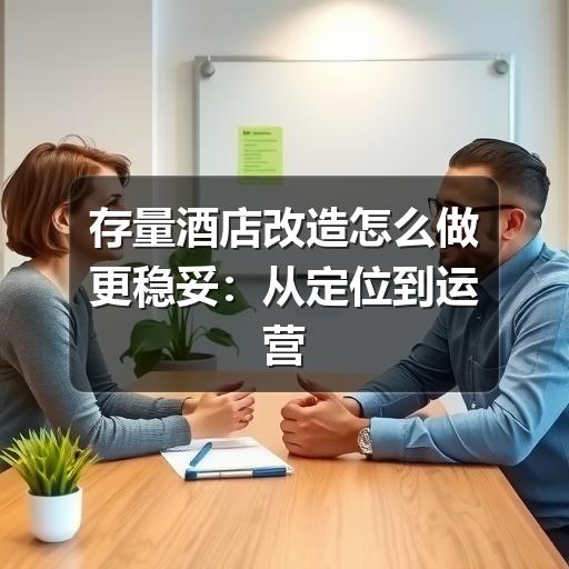 存量酒店改造怎么做更稳妥:从定位到运营的实用指南
