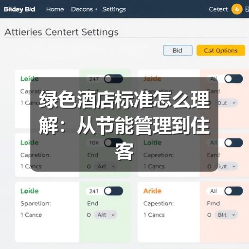 绿色酒店标准怎么理解:从节能管理到住客体验的实用指南